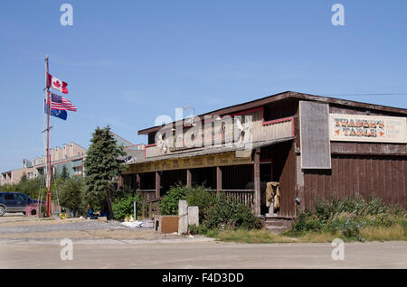 Kanada, Manitoba, Churchill. Innenstadt von Churchill, Arktis Handelsgesellschaft. Stockfoto