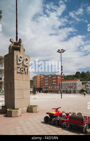 Albanien, Vlora, das Grab von Ismail Qemali Vlora, Kämpfer aus der albanischen Unabhängigkeit Stockfoto