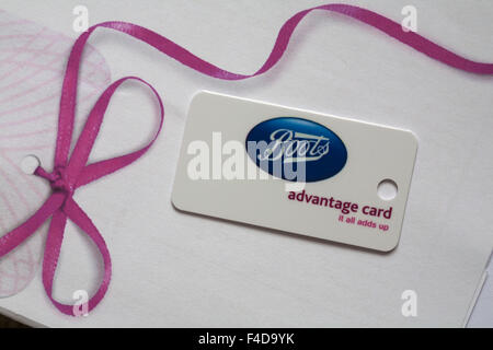 Stiefel Advantage Card, Stiefel Card, Stiefel Treuekarte Schlüsselanhänger Stockfoto