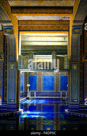 Die gefliesten Roman indoor Pool im Hearst Castle. Stil auf den Caracalla im antiken Rom C: 211-217 Stockfoto