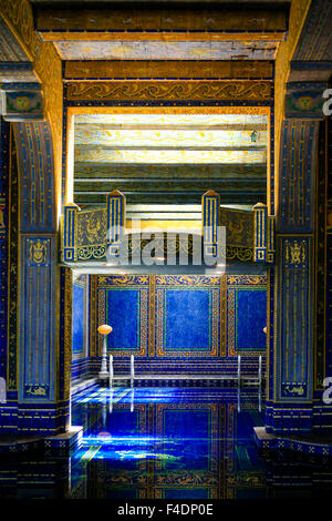 Die gefliesten Roman indoor Pool im Hearst Castle. Stil auf den Caracalla im antiken Rom C: 211-217 Stockfoto