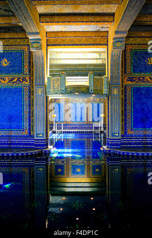 Die gefliesten Roman indoor Pool im Hearst Castle. Stil auf den Caracalla im antiken Rom C: 211-217 Stockfoto