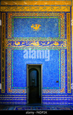 Die gefliesten Roman indoor Pool im Hearst Castle. Stil auf den Caracalla im antiken Rom C: 211-217 Stockfoto