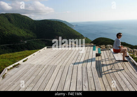 Die Skyline Trail in Cape Breton, Nova Scotia. Stockfoto