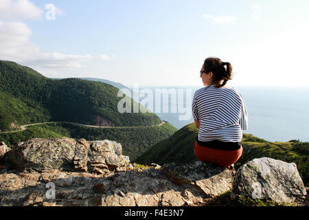 Die Skyline Trail in Cape Breton, Nova Scotia. Stockfoto