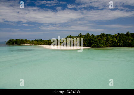 Belize, Toledo, die Cayes. Westen Schlange Caye liegt in Belize Coastal Zone. Stockfoto