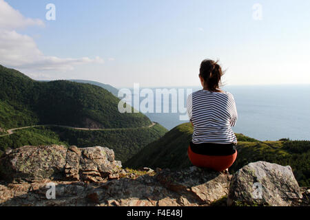 Die Skyline Trail in Cape Breton, Nova Scotia. Stockfoto