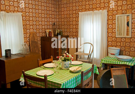 Die Küche im Geburtshaus von Elvis Presley, Tupelo, Mississippi, Vereinigte Staaten Stockfoto