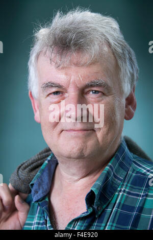 Ken MacLeod, der schottischen Science-Fiction-Schriftsteller und Dichter, das Edinburgh International Book Festival 2015. Edinburgh, Schottland. 23. August 2015 Stockfoto