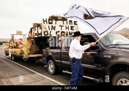 Kleinstadt Parade Float. Truth or Consequences, New Mexico, USA. Stockfoto