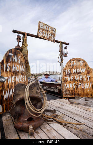 Kleinstadt Parade Float. Truth or Consequences, New Mexico, USA. Stockfoto