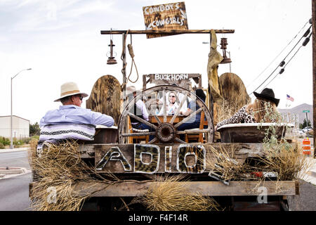 Kleinstadt Parade Float. Truth or Consequences, New Mexico, USA. Stockfoto