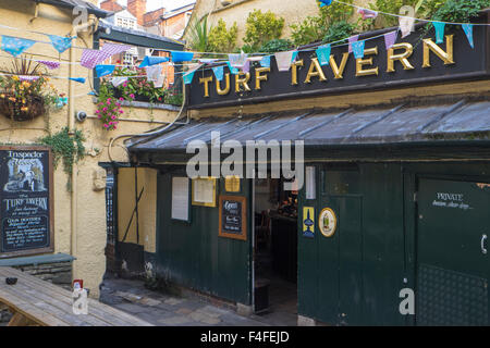 Ein Besuch in der historischen Universitätsstadt Oxford Oxfordshire England UK Turf Tavern Stockfoto