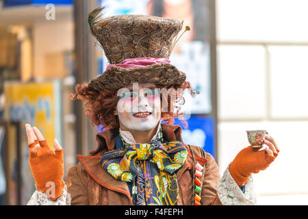 Straßenperformance Covent Garden in London Stockfoto