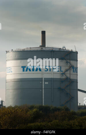 Port Talbot, Wales, UK. 16. Oktober 2015. Jobs bei einer Reihe von TATA Steel Pflanzen erwartet als der Zustrom von billigen Stahl verloren und hohe Energiepreise machen britische Stahlwerke nicht wettbewerbsfähig. Es wird erwartet, dass TATA in Port Talbot, South Wales, nicht beeinträchtigt wird. Bildnachweis: roger tiley/Alamy Live-Nachrichten Stockfoto
