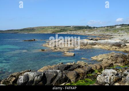 Hunde-Bucht in der Nähe Roundstone Connemara, County Galway, Irland Stockfoto