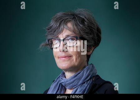 Kathleen Winter, der Englisch-kanadischen Schriftsteller, an das Edinburgh International Book Festival 2015. Edinburgh, Schottland. 24. August 2015 Stockfoto