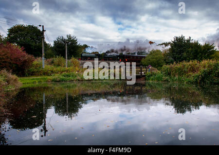 East Lancashire Railway, Herbst Steam Gala. Bild von Paul Heyes, Samstag, 17. Oktober 2015. Stockfoto