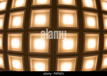 blurred background in the form of square lamps tubes Stockfoto