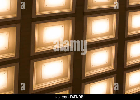 blurred background in the form of square lamps tubes Stockfoto