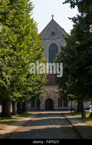 Abteikirche, 12. Jahrhundert Zisterzienser, Pontigny, Yonne, Burgund Frankreich Stockfoto