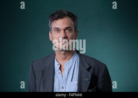 Michael Hofmann ist ein deutschstämmiger Dichter und Essayist, an das Edinburgh International Book Festival 2015.  Edinburgh, Schottland. 24. August 2015 Stockfoto