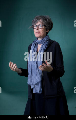 Kathleen Winter, der Englisch-kanadischen Schriftsteller, an das Edinburgh International Book Festival 2015. Edinburgh, Schottland. 24. August 2015 Stockfoto