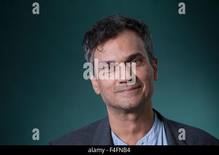 Michael Hofmann ist ein deutschstämmiger Dichter und Essayist, an das Edinburgh International Book Festival 2015.  Edinburgh, Schottland. 24. August 2015 Stockfoto