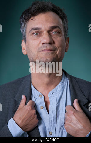 Michael Hofmann ist ein deutschstämmiger Dichter und Essayist, an das Edinburgh International Book Festival 2015.  Edinburgh, Schottland. 24. August 2015 Stockfoto