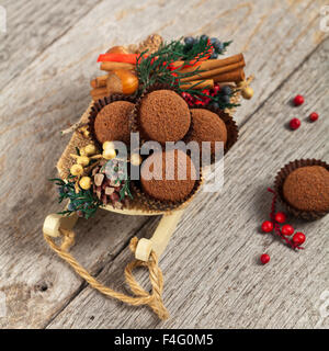 Schokolade Kakao Honig Kugeln Stockfoto