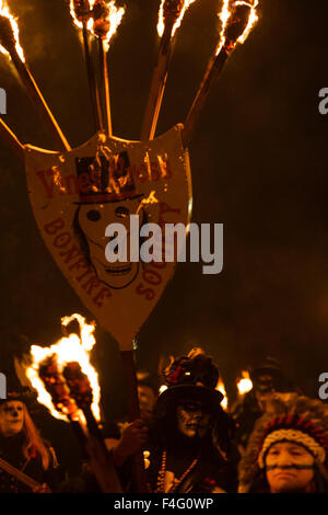 Bonfire Night feiern in Hailsham, East Sussex, Großbritannien Stockfoto