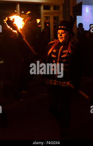 Bonfire Night feiern in Hailsham, East Sussex, Großbritannien Stockfoto