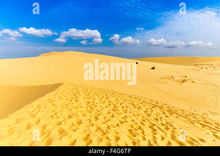 Schöne Sanddünen im Bau Trang Resort, Phan Thiet, Vietnam Stockfoto