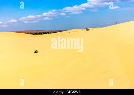 Schöne Sanddünen im Bau Trang Resort, Phan Thiet, Vietnam Stockfoto