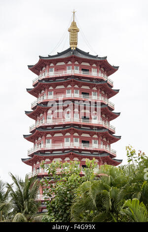 Chinesische Pagode in Sanya, Hiaanan, China Stockfoto
