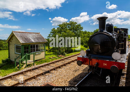 Isle Of Wight Steam Railway Wootton Stellwerk, Isle Of Wight, Großbritannien Stockfoto