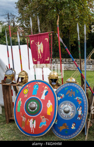 Lager der Legionäre, Roman Festival, Biriciana, Fort, Weißenburg, Bayern, Middle Franconia, Deutschland, Europa Stockfoto