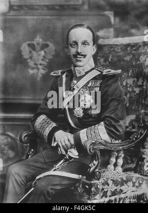 König ALFONSO XIII von Spanien (1886-1941) über 1914 Stockfoto