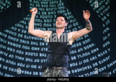 Das Skript führt auf ihrer Tour 2014 Stockfoto