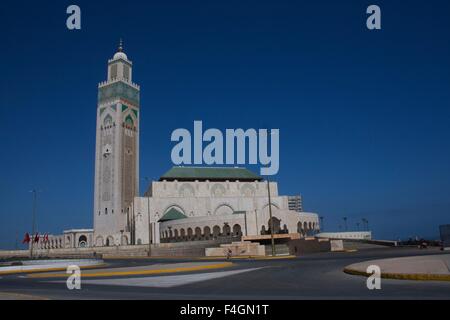 Die Moschee Hassan II oder Grande Mosquée Hassan II in Casablanca, Marokko Stockfoto