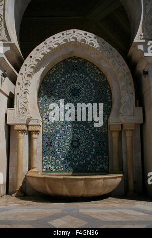 Die Moschee Hassan II oder Grande Mosquée Hassan II in Casablanca, Marokko Stockfoto