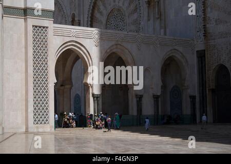 Die Moschee Hassan II oder Grande Mosquée Hassan II in Casablanca, Marokko Stockfoto