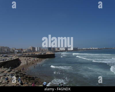 Die Moschee Hassan II oder Grande Mosquée Hassan II in Casablanca, Marokko Stockfoto