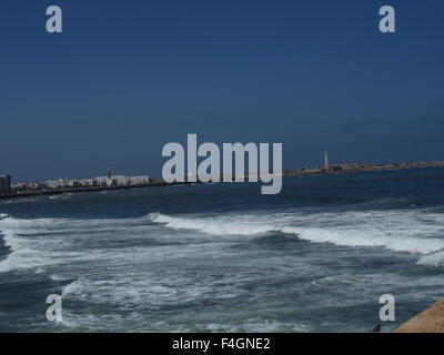 Die Moschee Hassan II oder Grande Mosquée Hassan II in Casablanca, Marokko Stockfoto