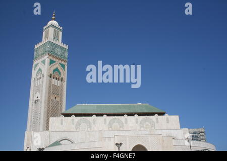 Die Moschee Hassan II oder Grande Mosquée Hassan II in Casablanca, Marokko Stockfoto