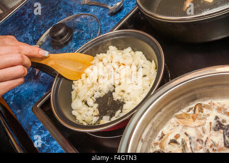 Zutaten für gefüllte Hähnchen Kochen Stockfoto