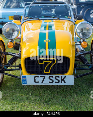 Frosch auf Nummer 7 Kit Car Stockfoto