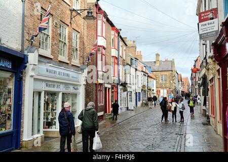 Kirche-Straße-Whitby North Yorkshire Stockfoto