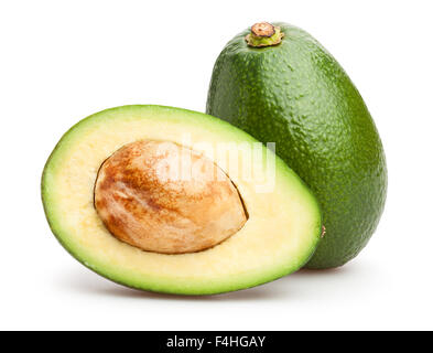 Avocado, isoliert Stockfoto