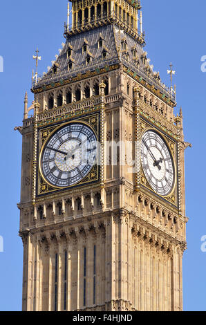 Big Ben, die Elizabeth-Turm-Häuser von Parlament, Westminster, London, UK. Stockfoto